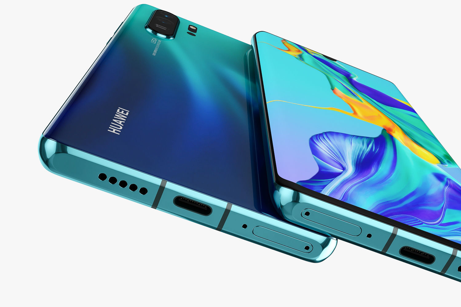 Huawei P30 Pro Aurora 3D model_9