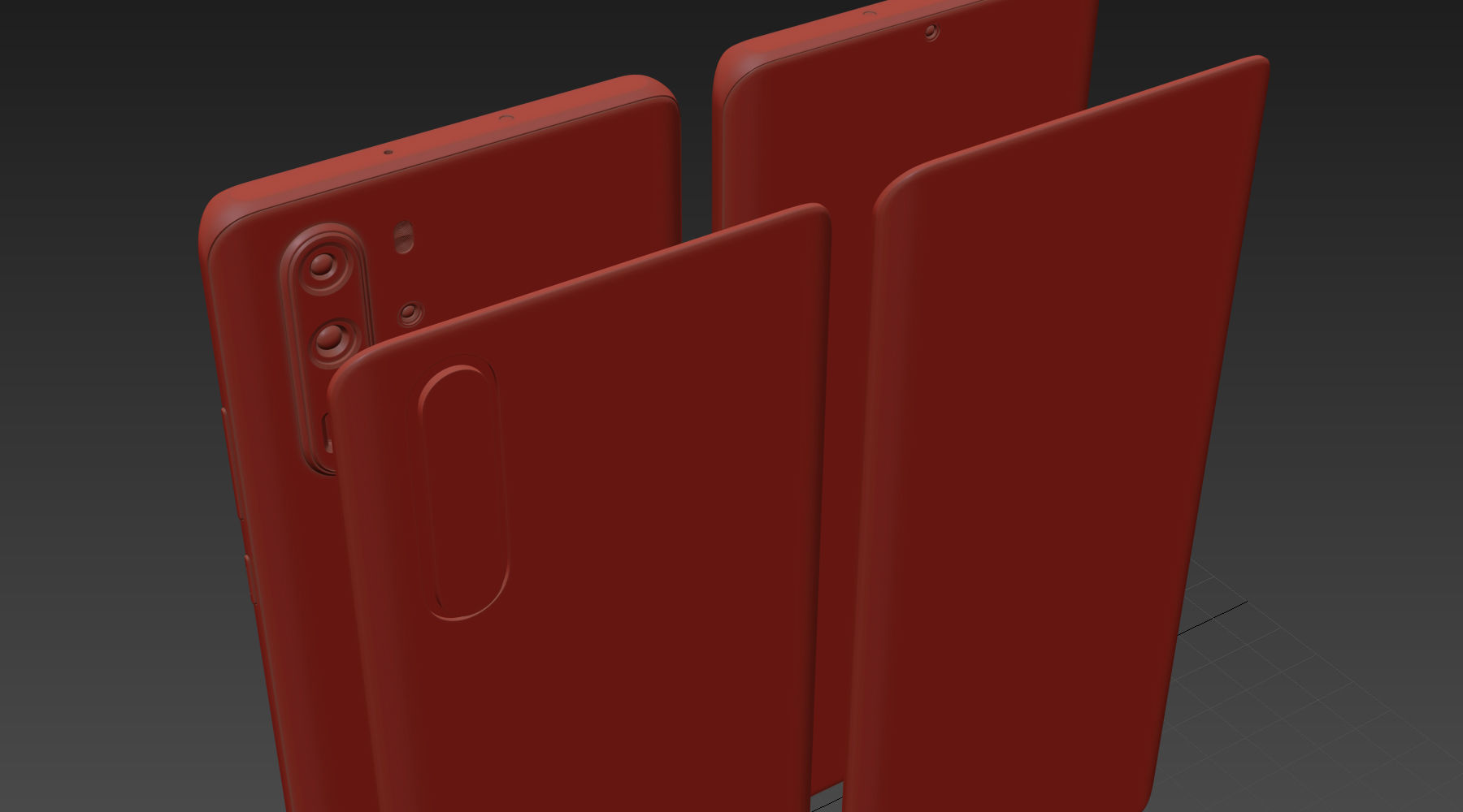 Huawei P30 Pro Aurora 3D model_23