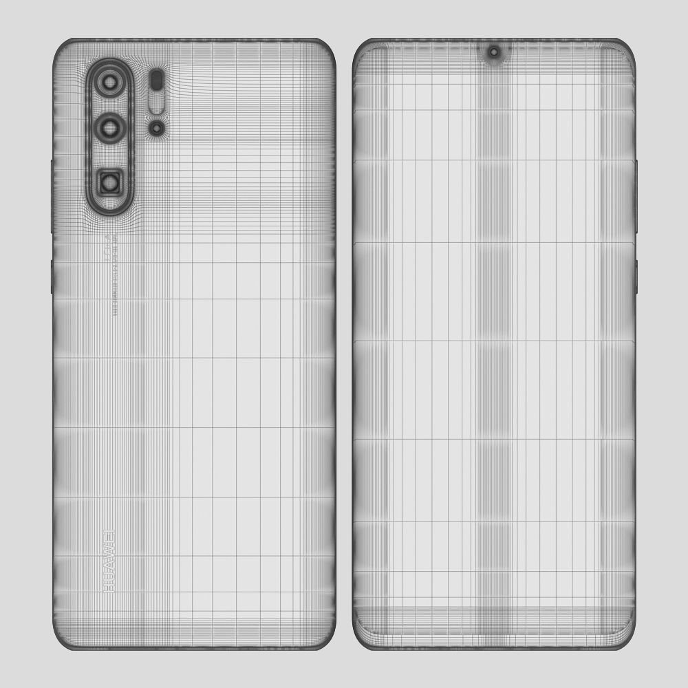 Huawei P30 Pro Aurora 3D model_13