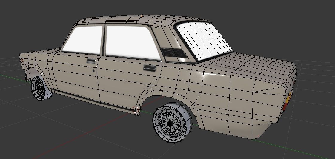 Lada Riva Low Poly Low-poly 3D model_8