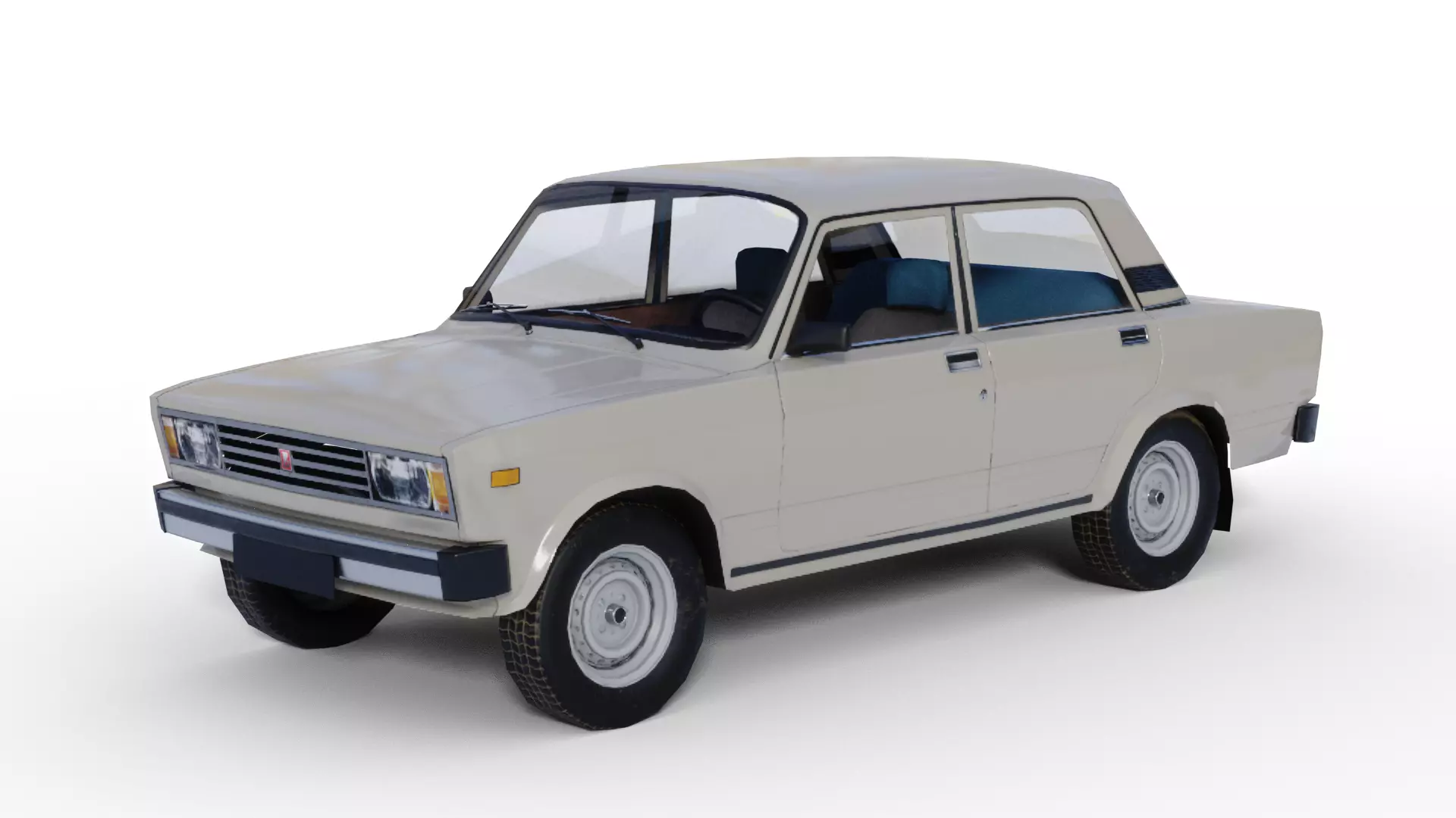 Lada Riva Low Poly Low-poly 3D model_0