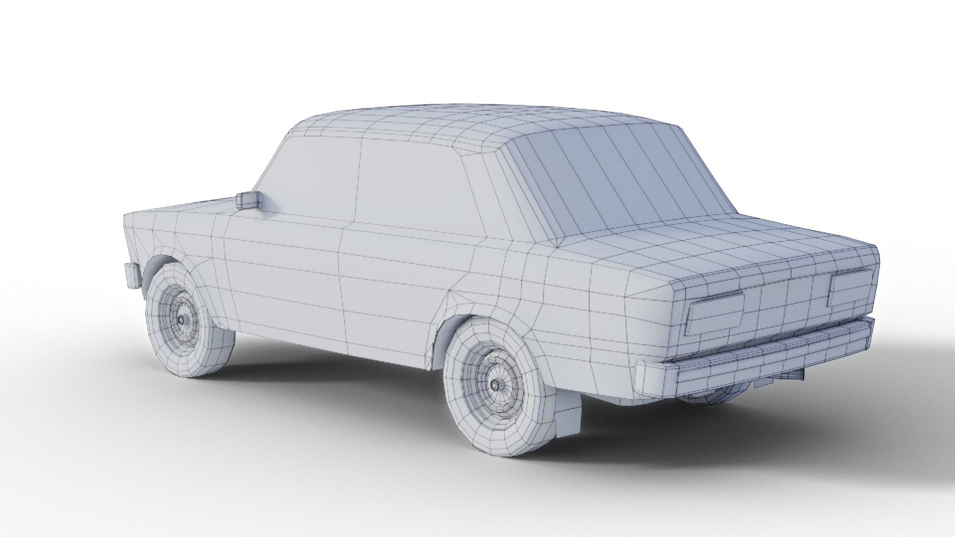 Lada Riva Low Poly Low-poly 3D model_3