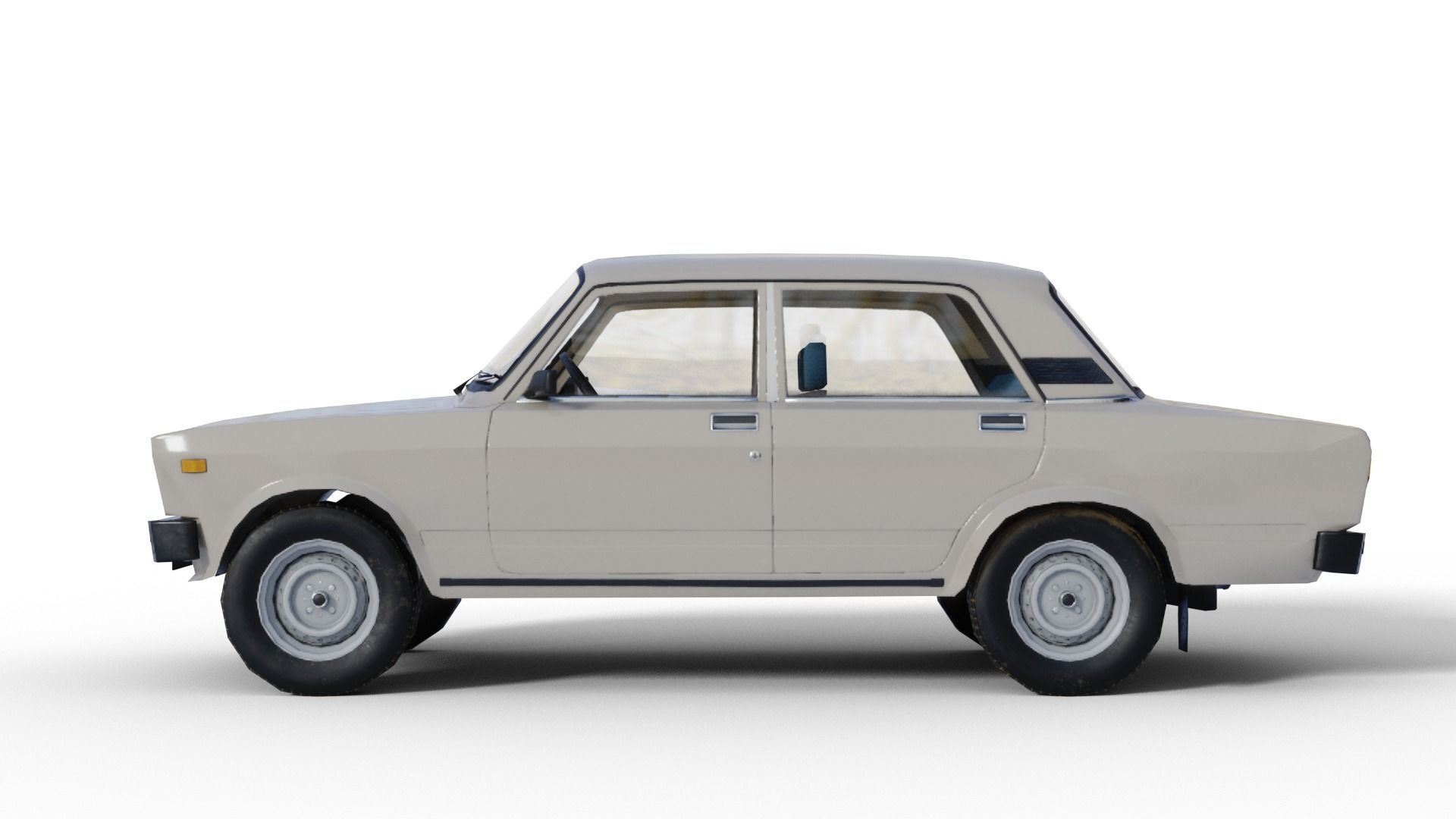 Lada Riva Low Poly Low-poly 3D model_4