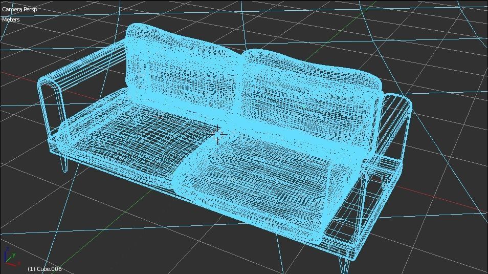 Couch sofa Free 3D model_2