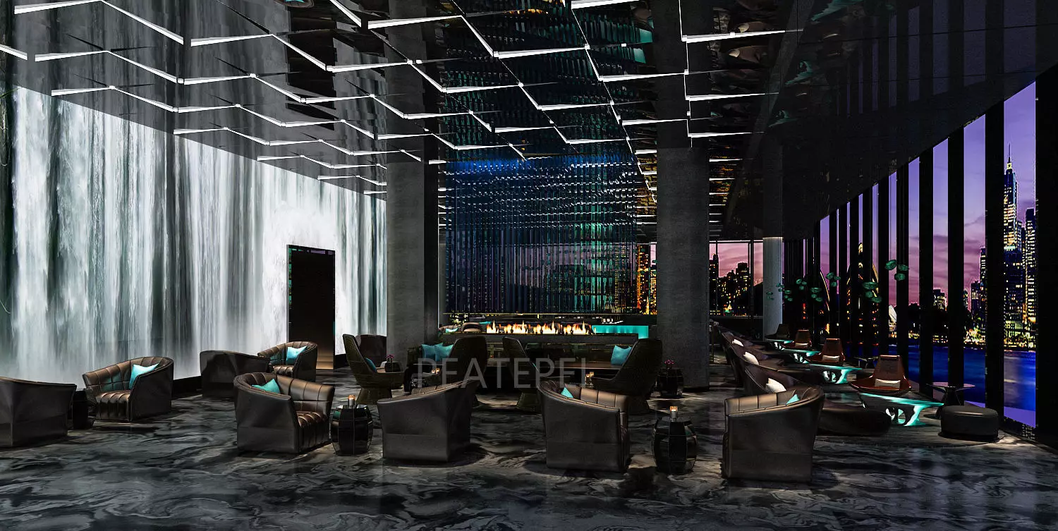 Hotel Bar 3D model_0