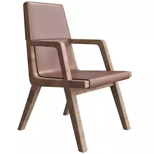 Armchair Citterio Acanto Leather 3d model
