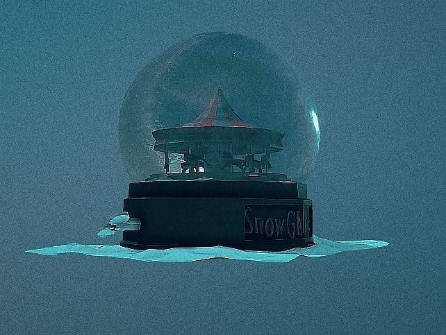 Snow Globe Old Low-poly 3D model