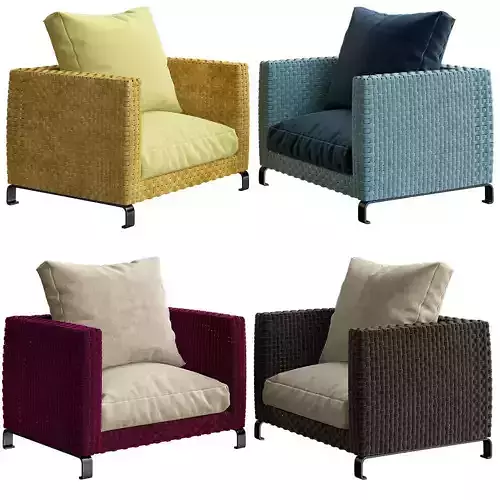 Armchair Ray Outdoor Fabric CITTERIO Fabric 15