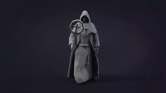MEDIEVAL MONK CONCEPT MODEL 3D ZBRUSH 