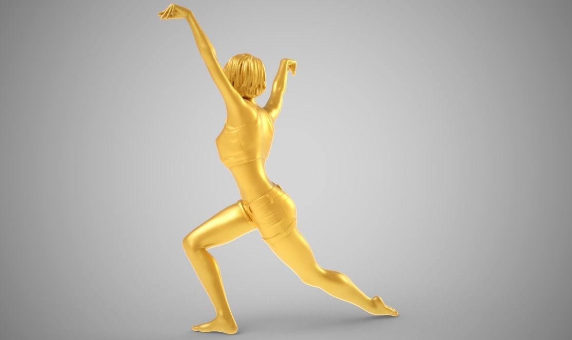 Swanlike woman 3D print model_5