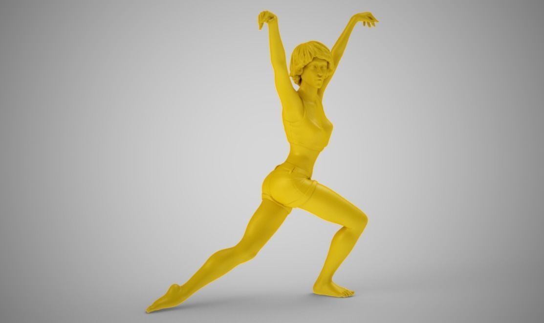 Swanlike woman 3D print model_8