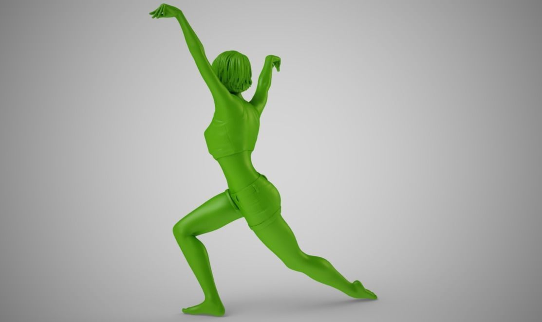 Swanlike woman 3D print model_1
