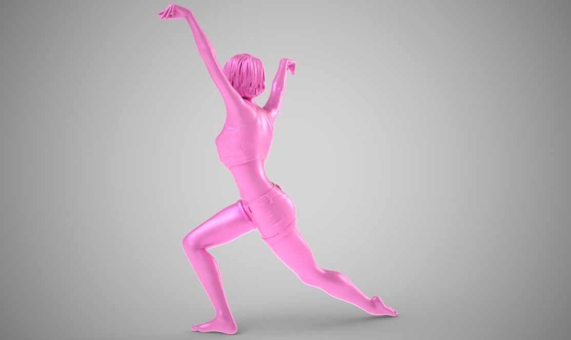 Swanlike woman 3D print model_7