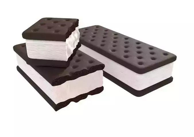 Ice Cream Sandwich 3D model