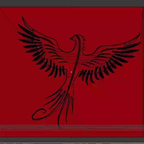 phoenix chocolate or sugar pulp mold 3D print model