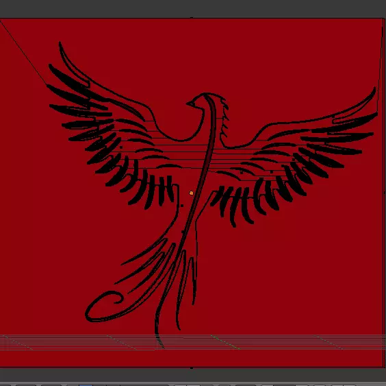 phoenix chocolate or sugar pulp mold 3D print model_0