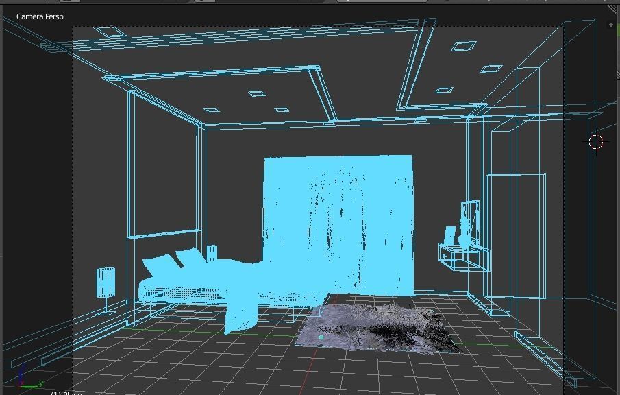 Modern Bedroom 3D model_2