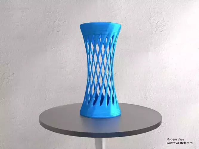 Modern Vase Elegant Twist 3D print model