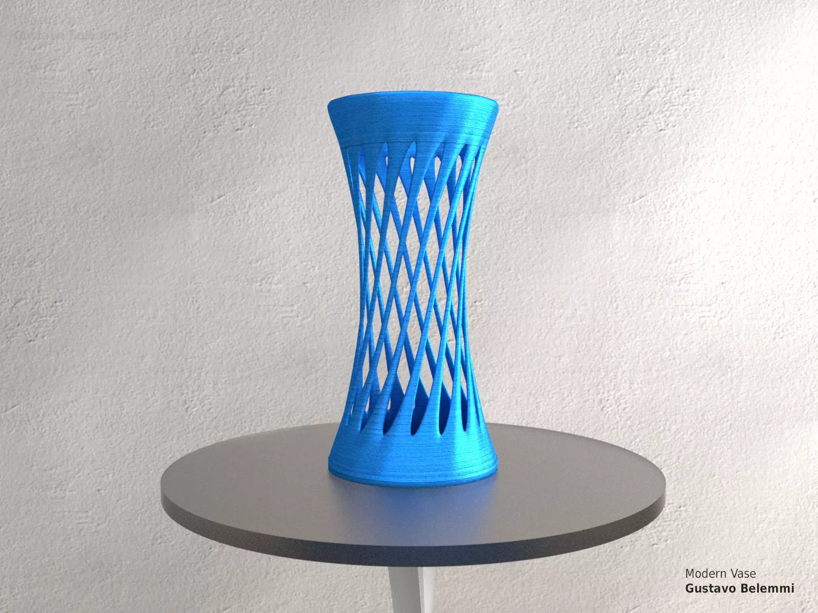 Modern Vase Elegant Twist 3D print model_0