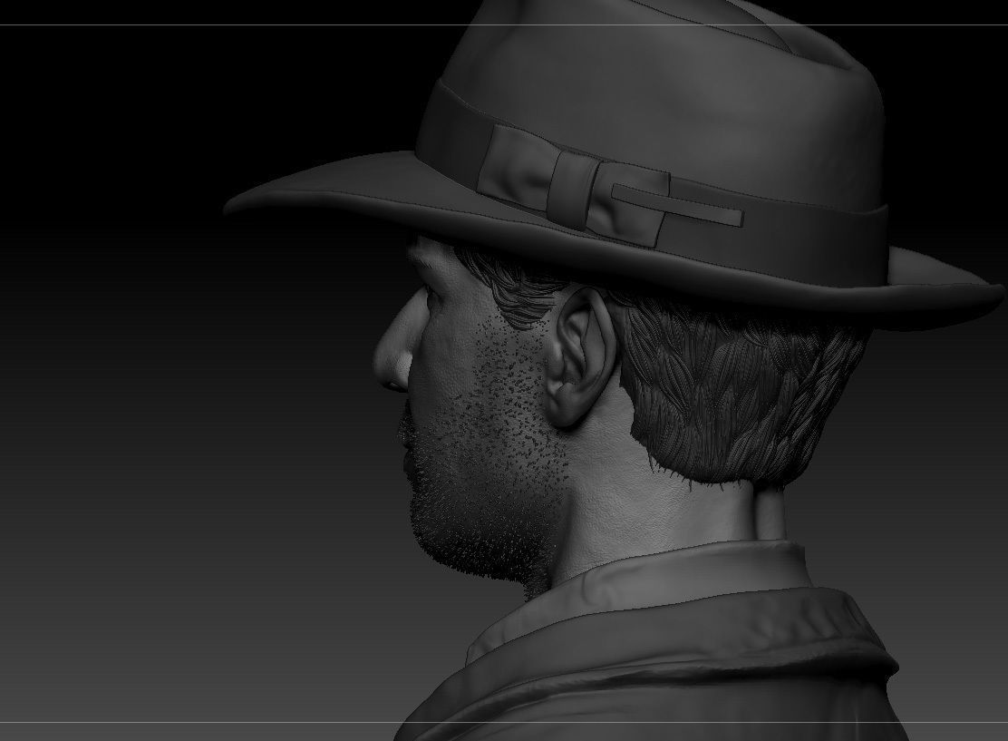 Harrison Ford Indiana Jones 3D print model_6