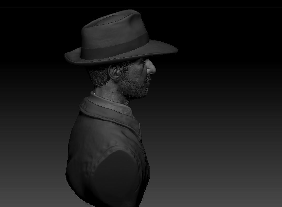 Harrison Ford Indiana Jones 3D print model_8