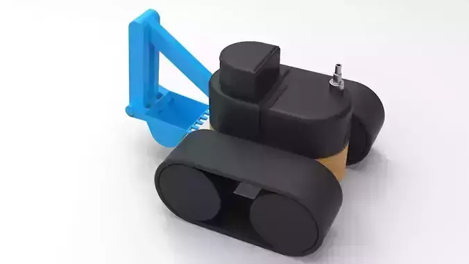 toy excavator  3D model