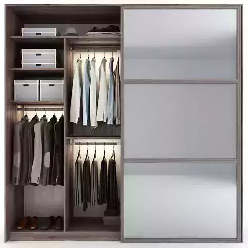 Wardrobe With Clothes