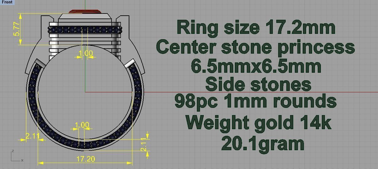 Ring 90 3D print model_8