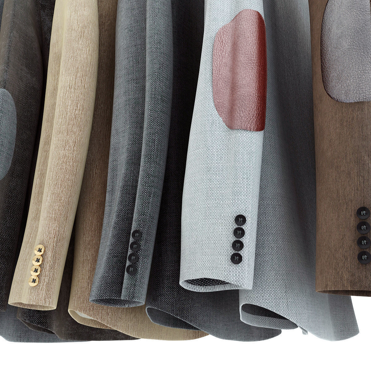 Jackets Set 3D model_10