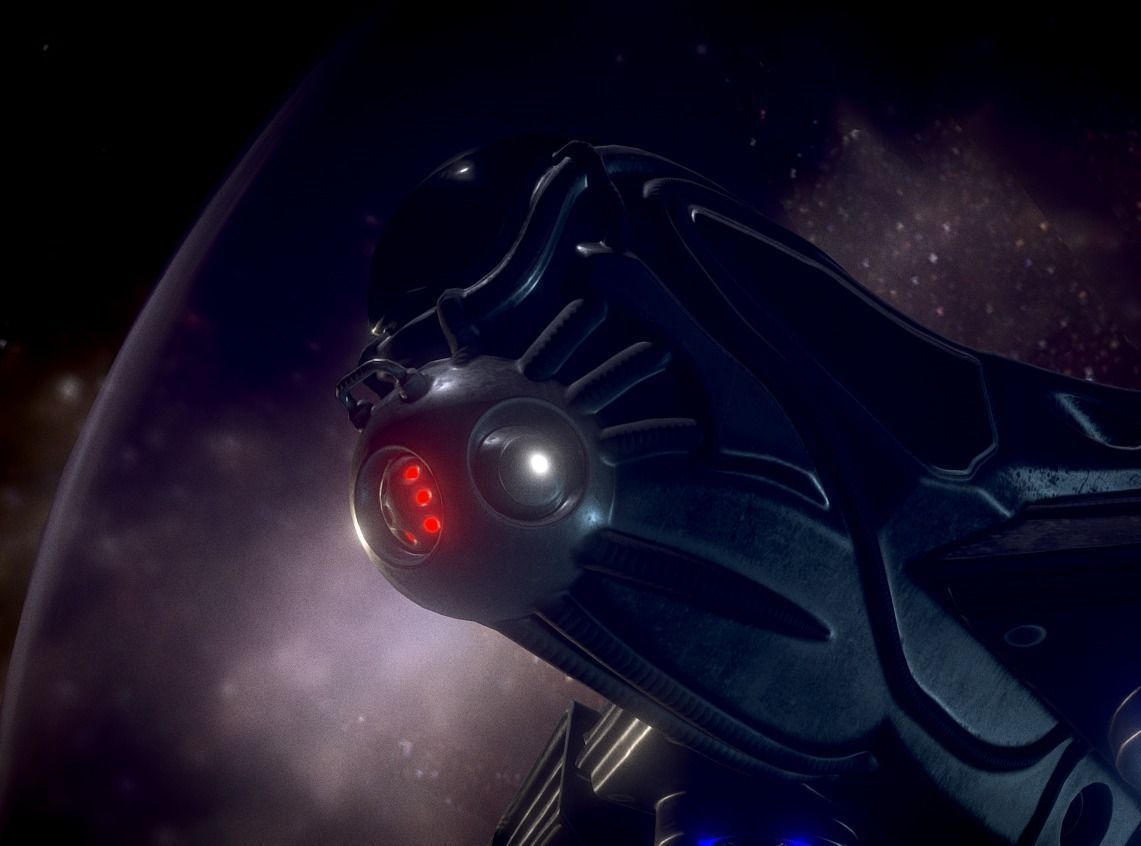 Intergalactic Spaceship Design in Blender Eevee Free low-poly 3D model_19