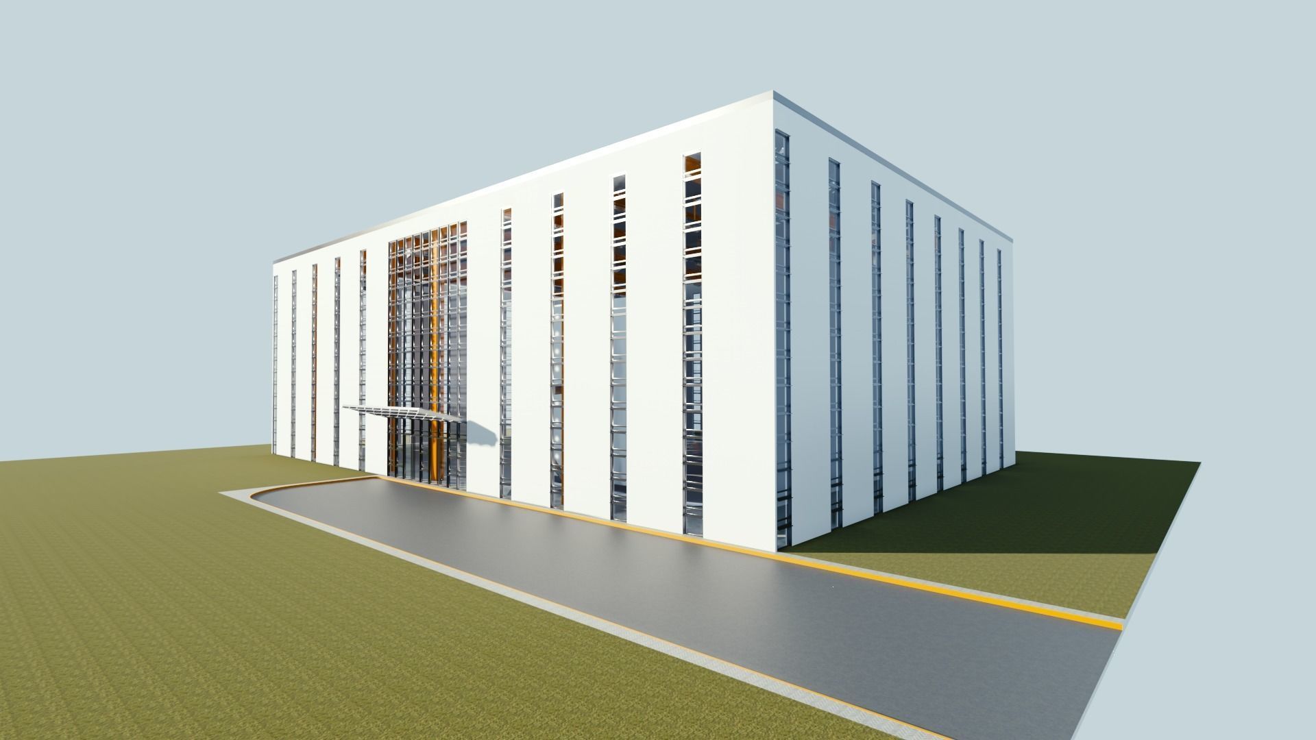 Blender Eevee studio and building Low-poly 3D model_4