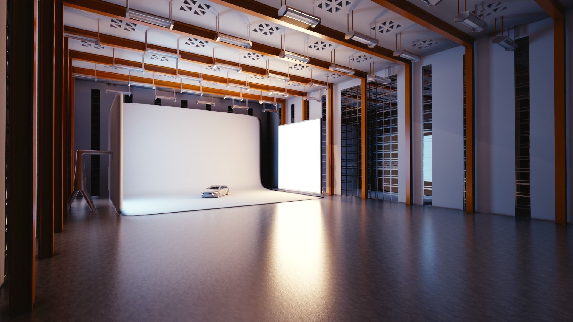 Blender Eevee studio and building Low-poly 3D model_1