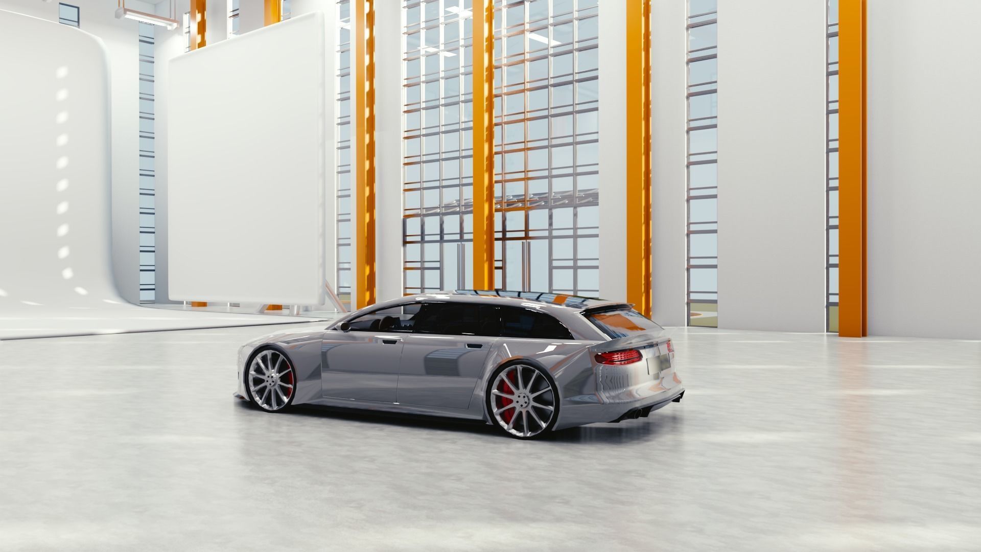 Blender Eevee studio and building Low-poly 3D model_6