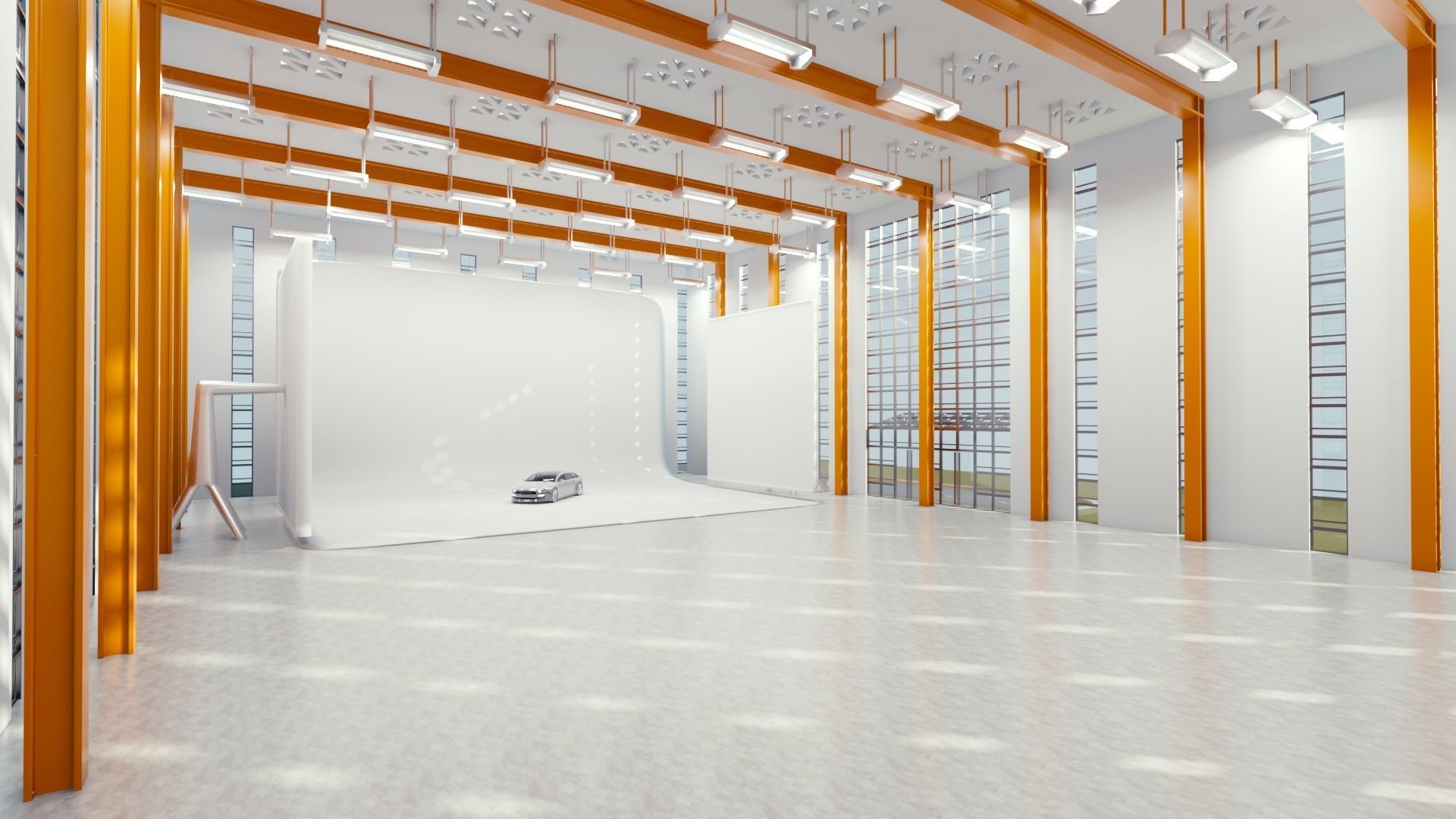 Blender Eevee studio and building Low-poly 3D model_2