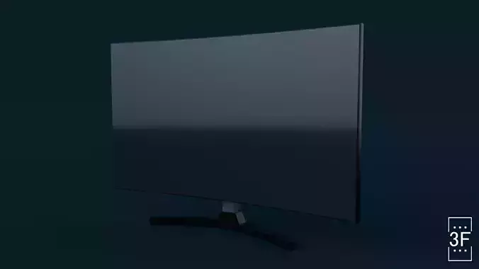 Tv  electronic low poly Low-poly 3D model