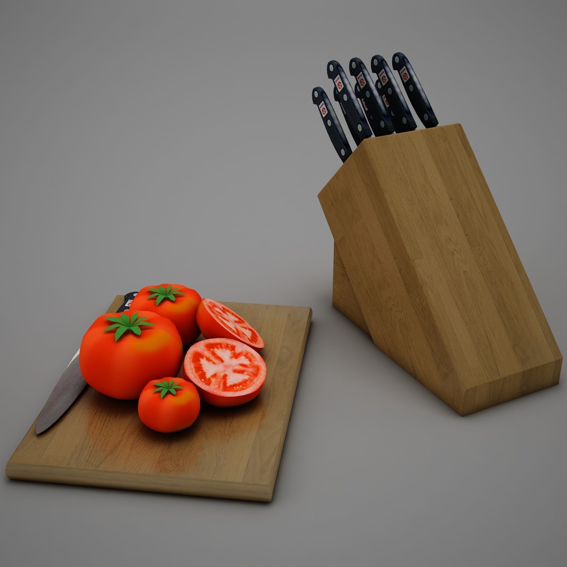 Tomatoes and Knifes 3D model_12