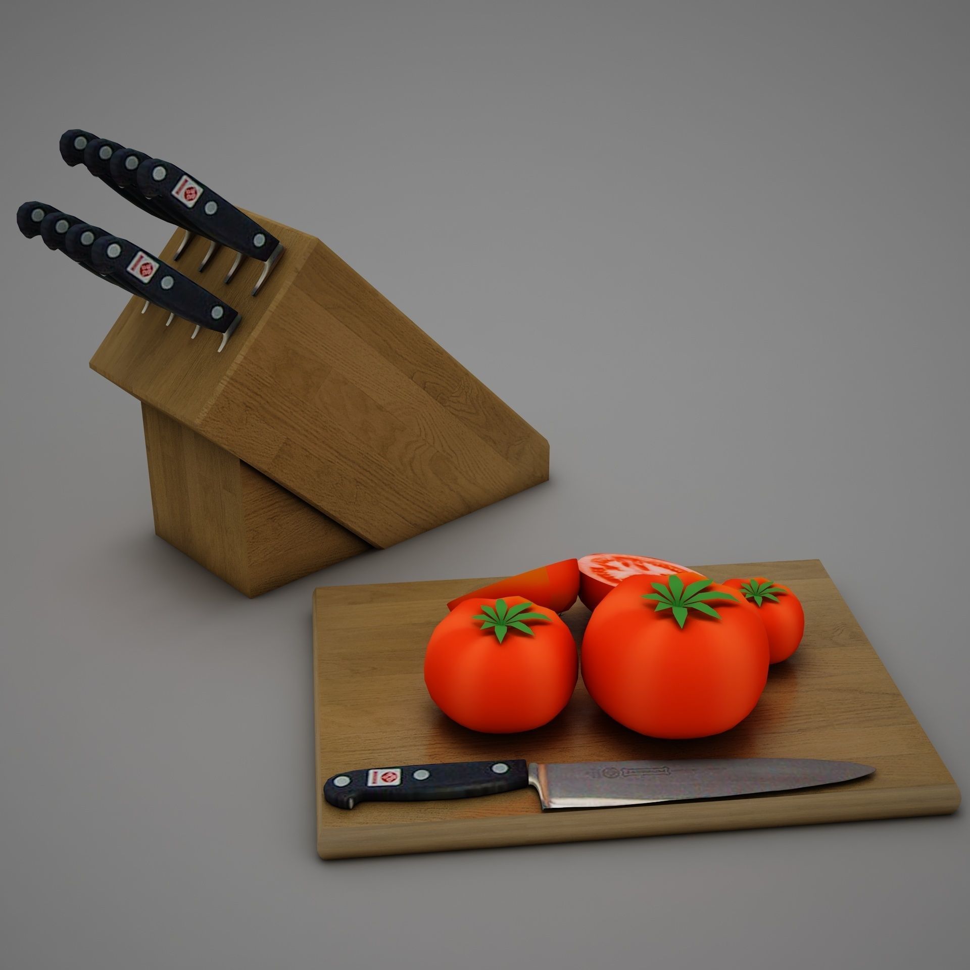 Tomatoes and Knifes 3D model_10