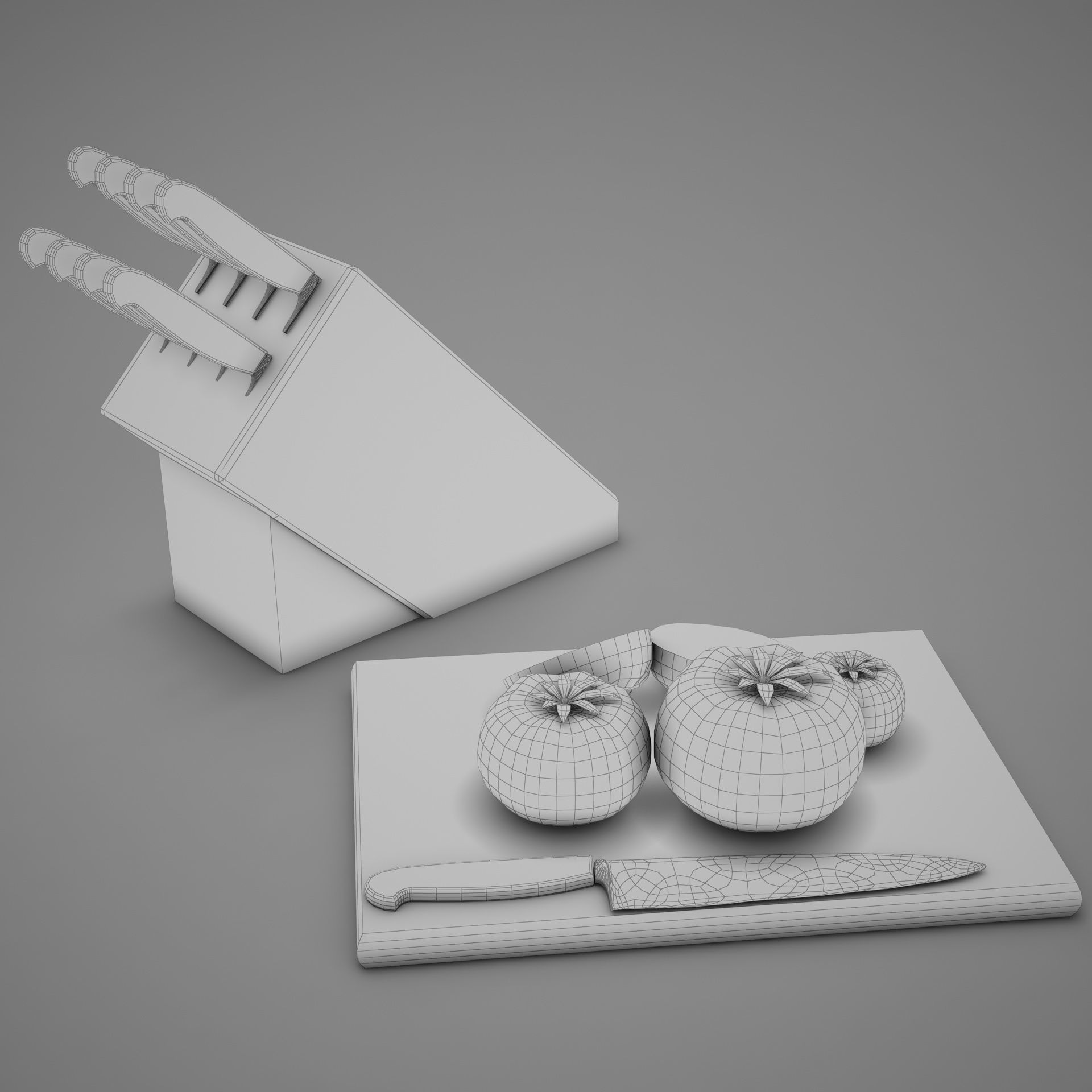 Tomatoes and Knifes 3D model_23