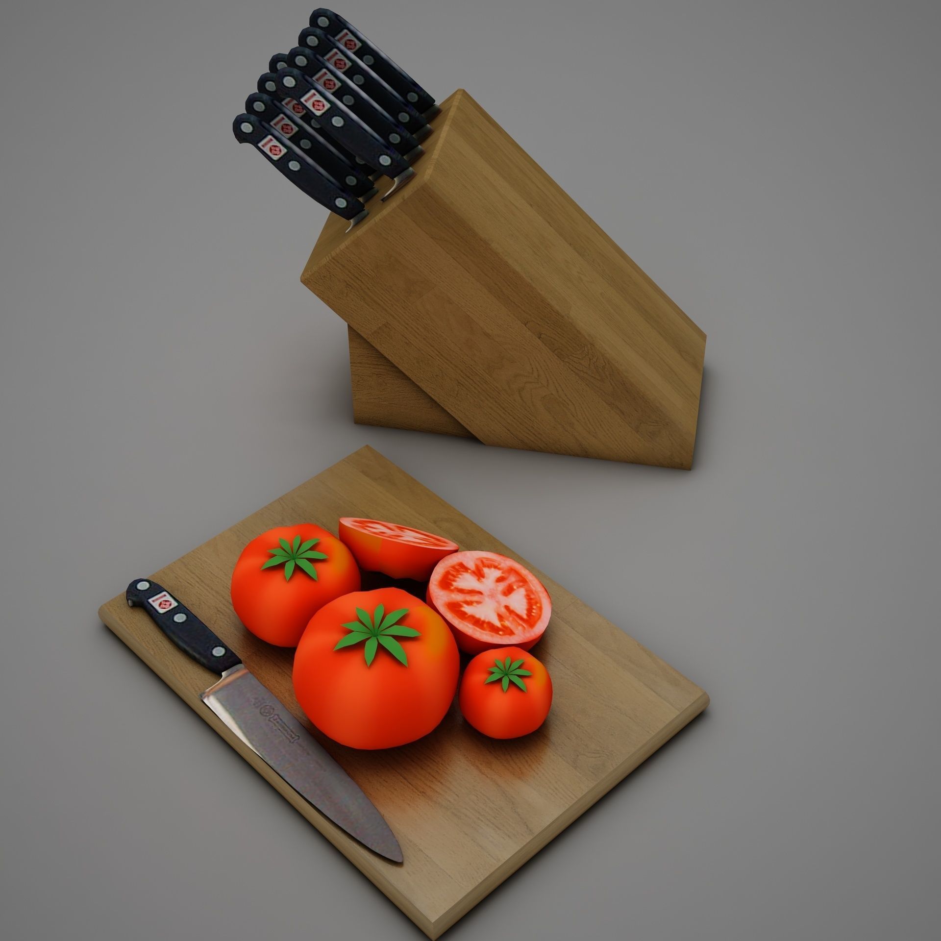 Tomatoes and Knifes 3D model_9