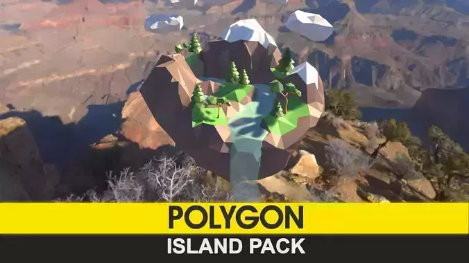 POLYGON - Island Pack Free low-poly 3D model