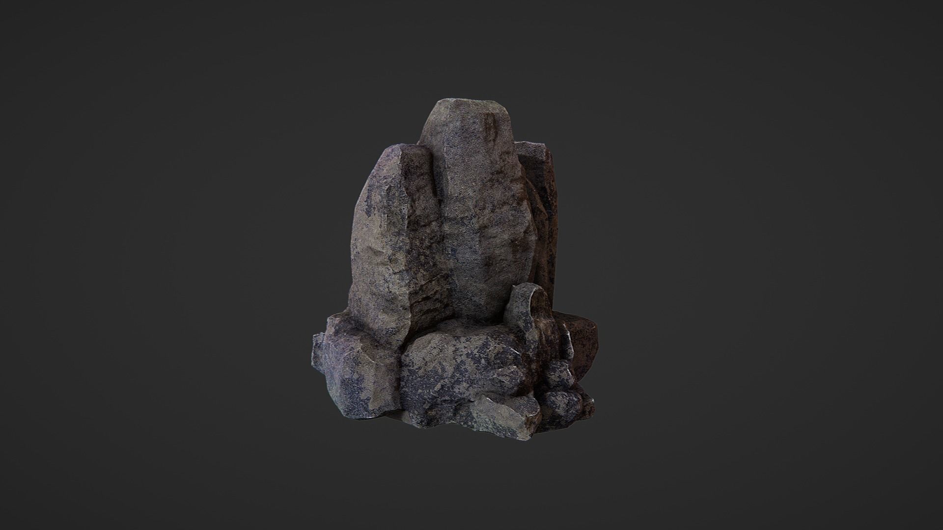 Rock Pack Low-poly 3D model_20