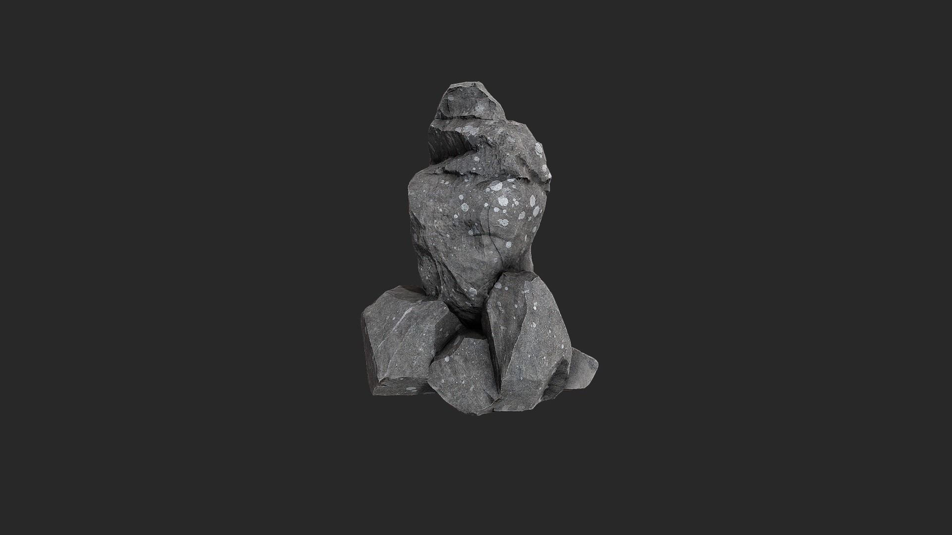 Rock Pack Low-poly 3D model_4
