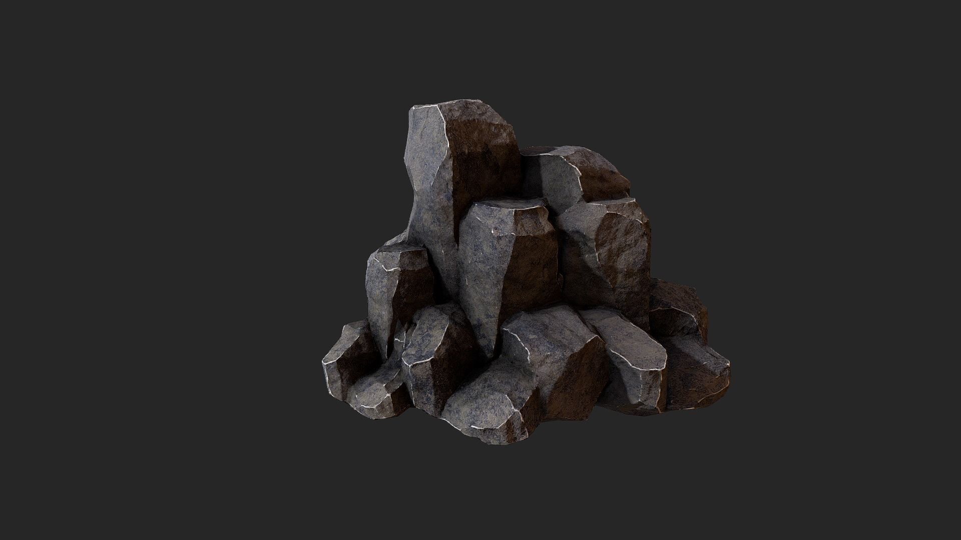 Rock Pack Low-poly 3D model_15