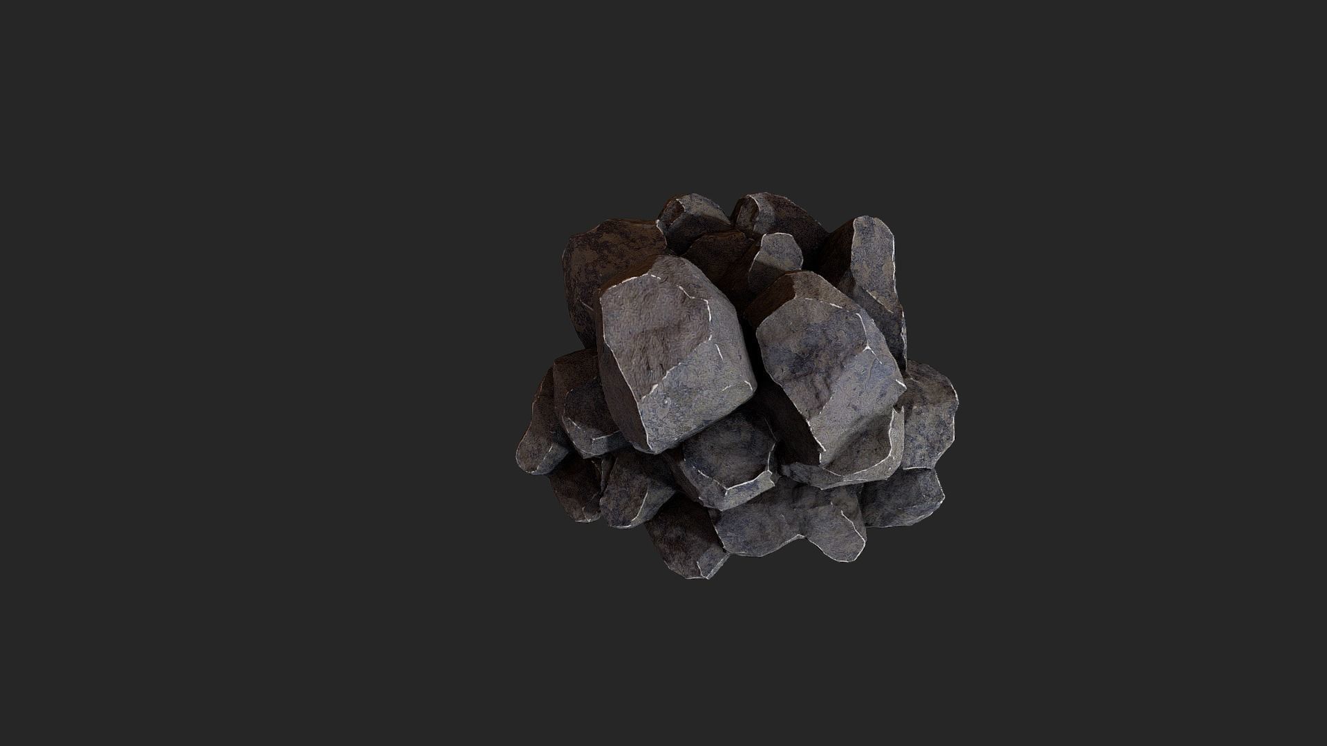 Rock Pack Low-poly 3D model_18
