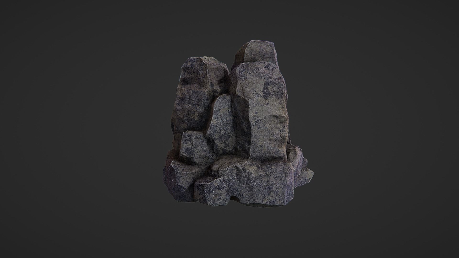 Rock Pack Low-poly 3D model_21
