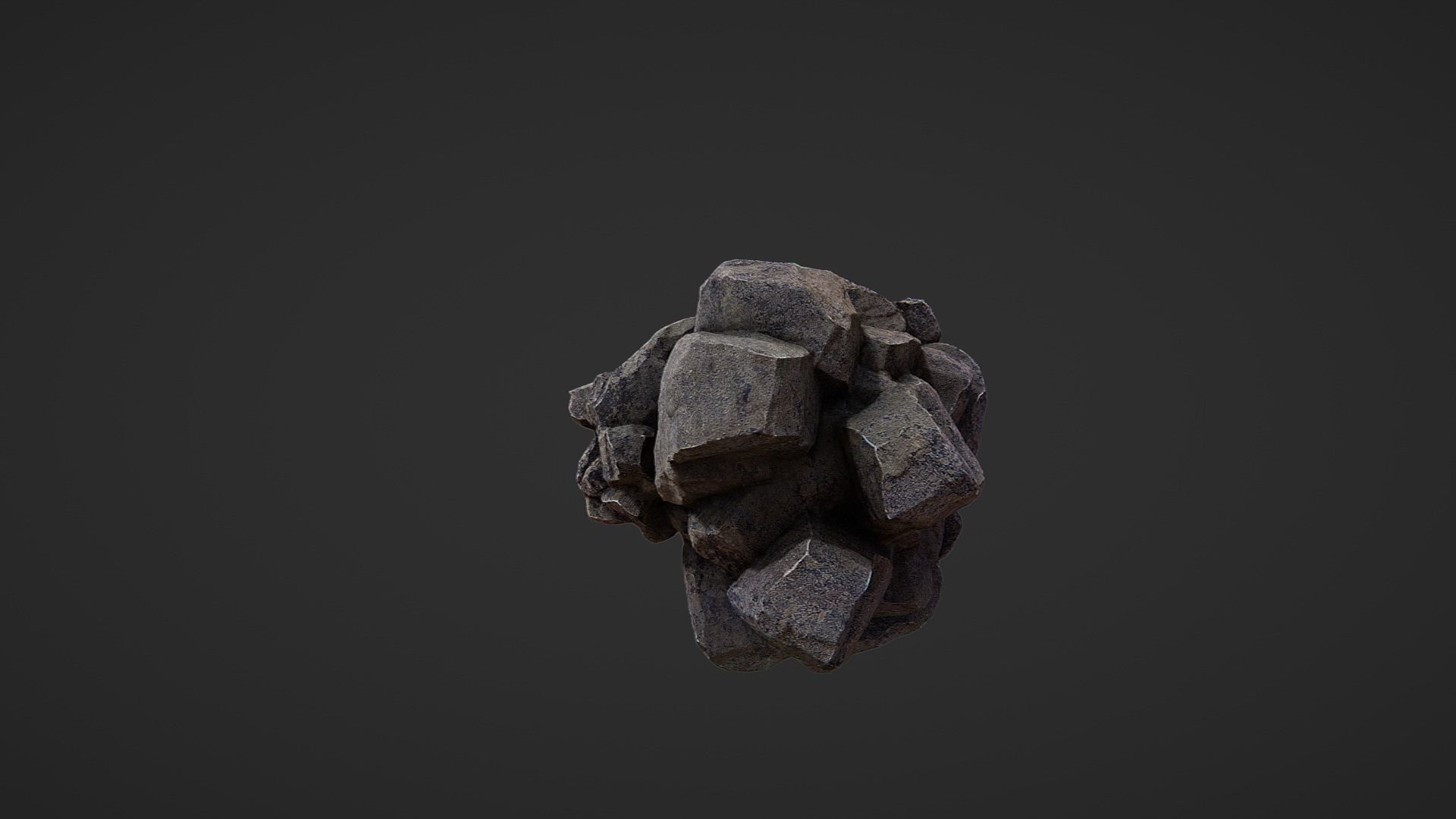 Rock Pack Low-poly 3D model_24