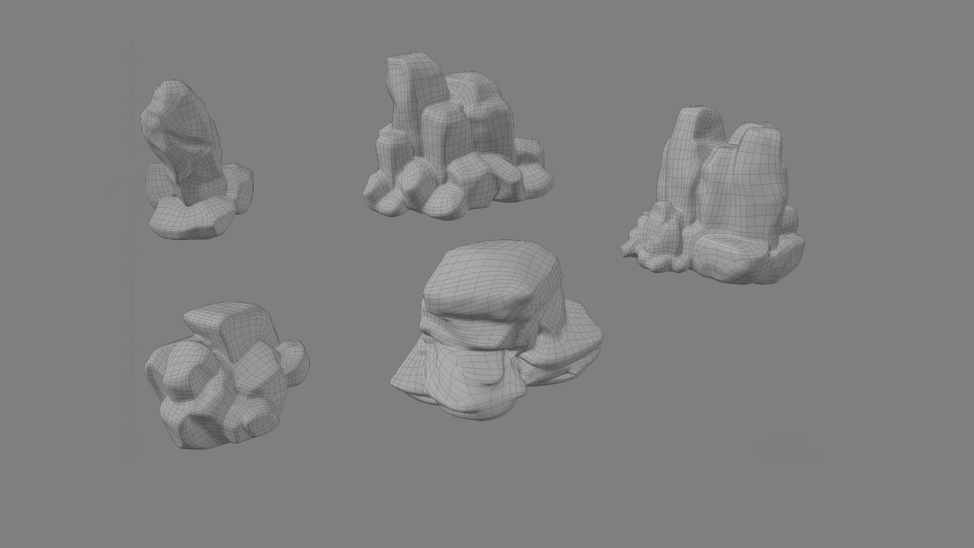 Rock Pack Low-poly 3D model_25