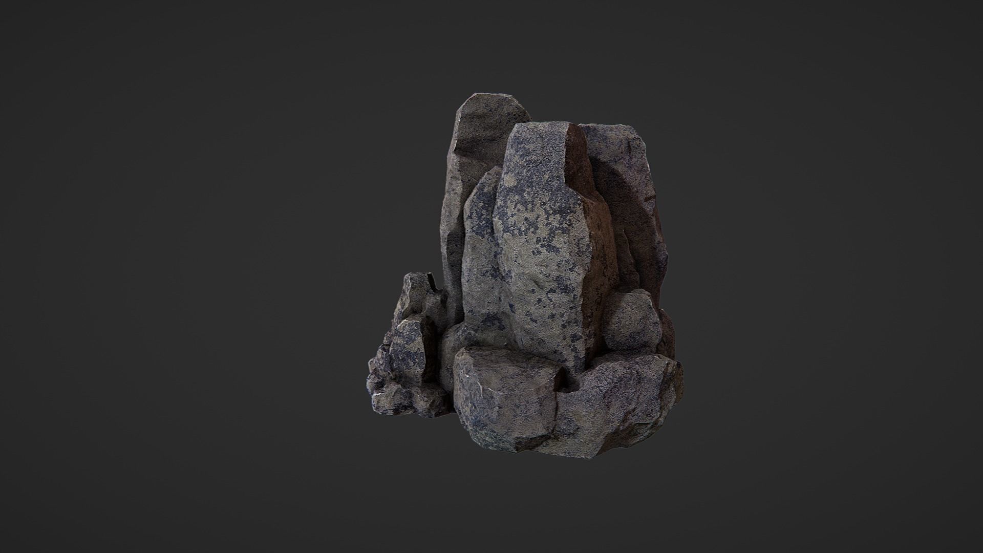 Rock Pack Low-poly 3D model_23