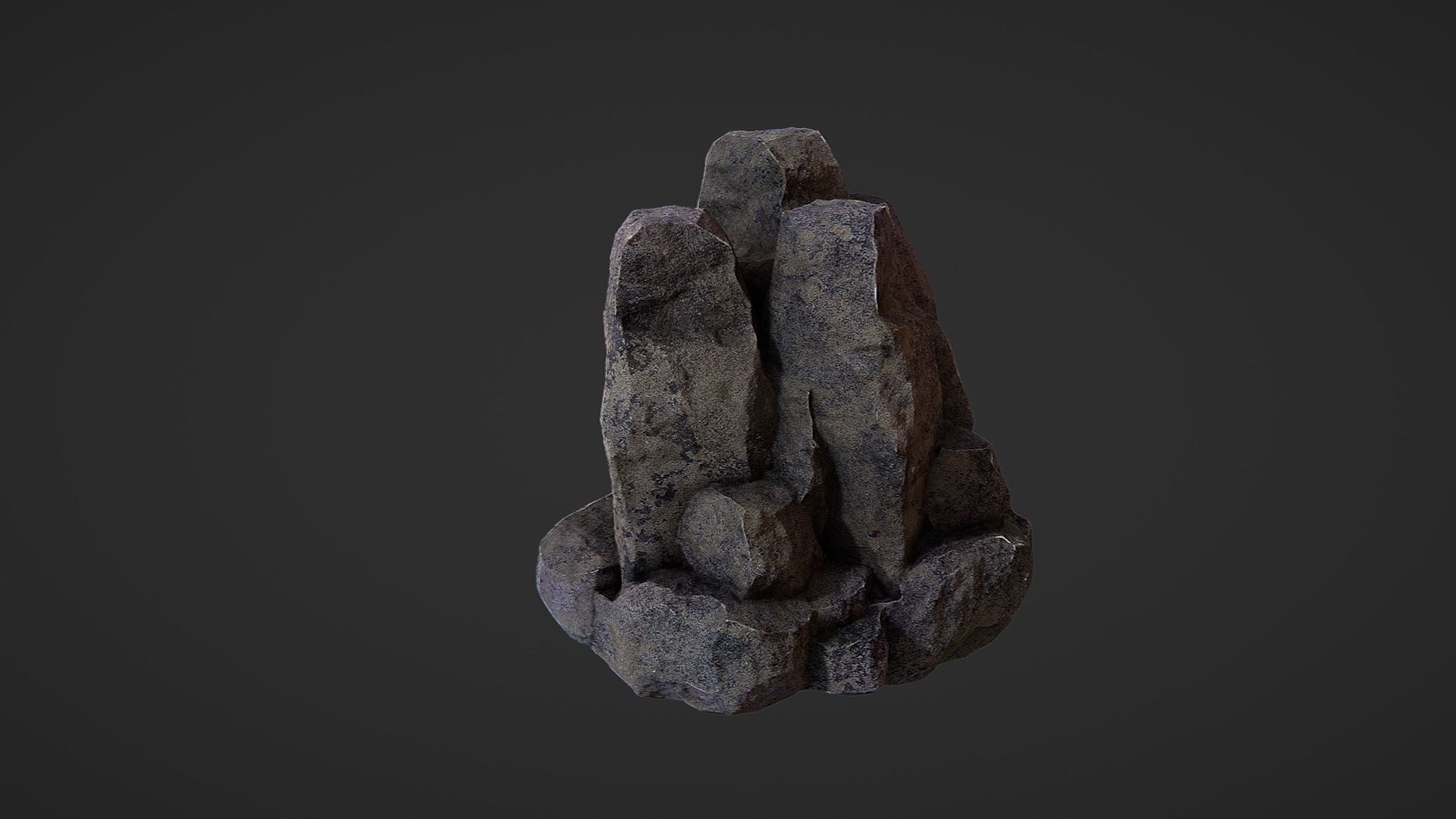 Rock Pack Low-poly 3D model_22