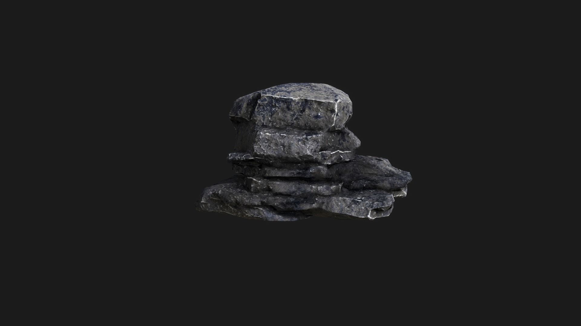 Rock Pack Low-poly 3D model_11